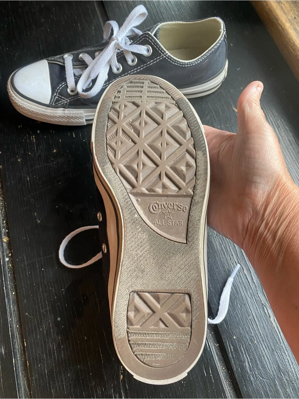 Converse womans Black & White Low Top Sneakers